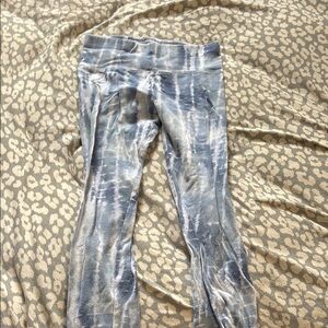 Justice Blue and White Leggings Comfortable Stylish Bottoms